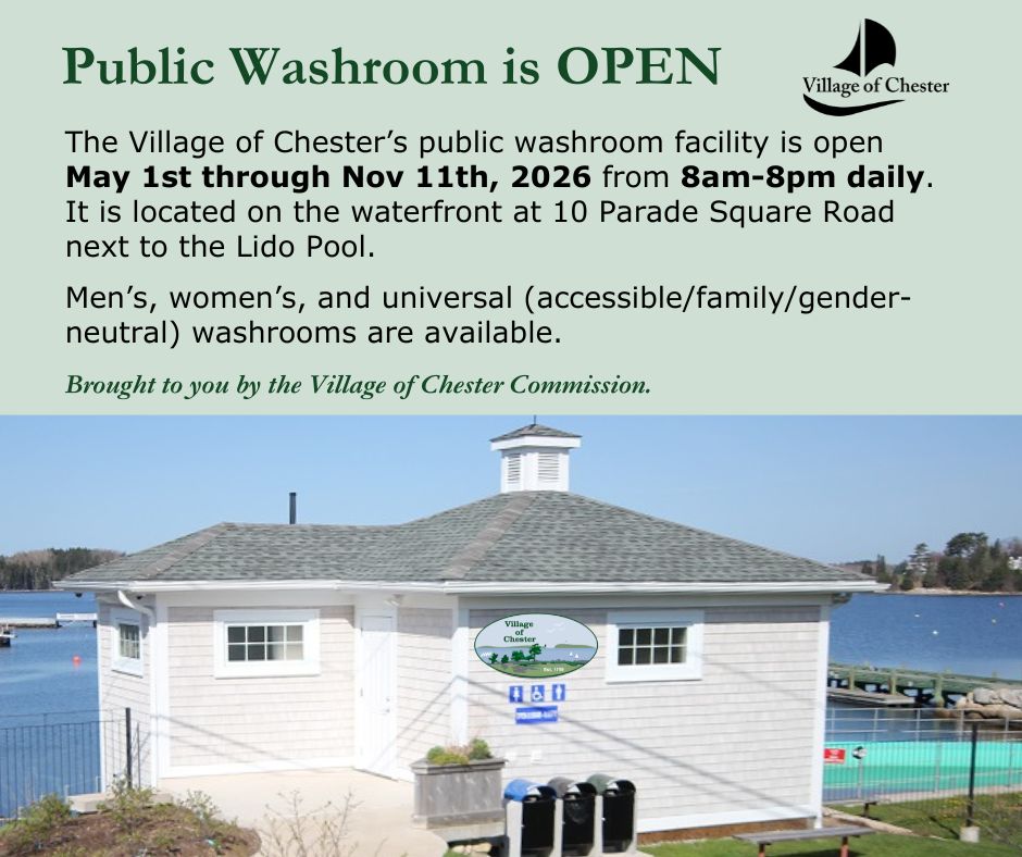 Public Washrooms open 2026