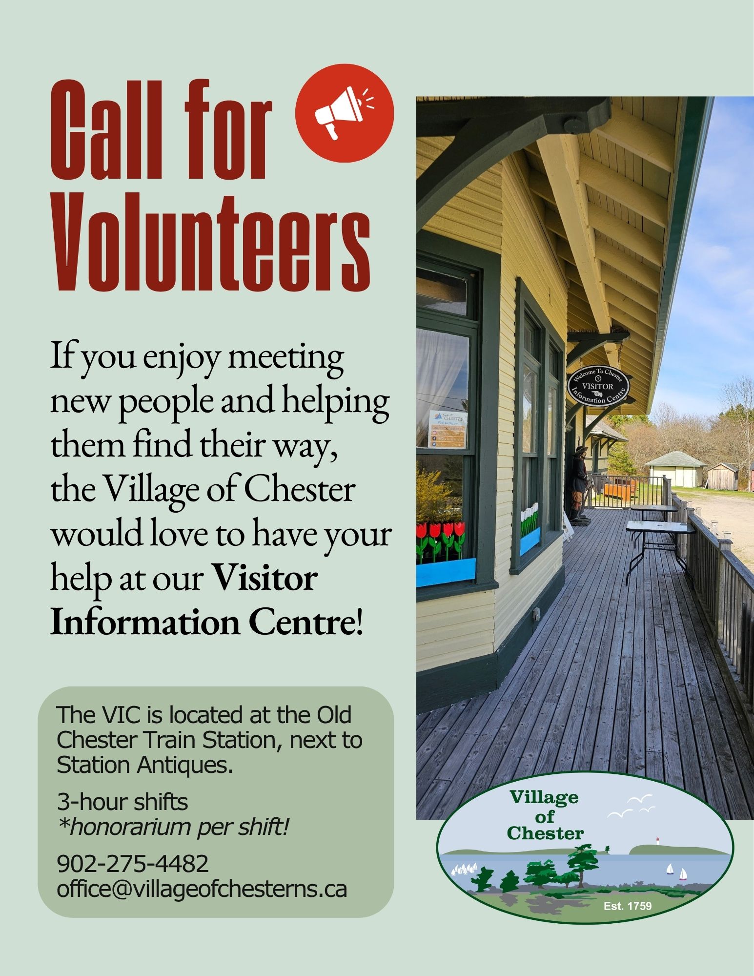 VIC Call for Volunteers